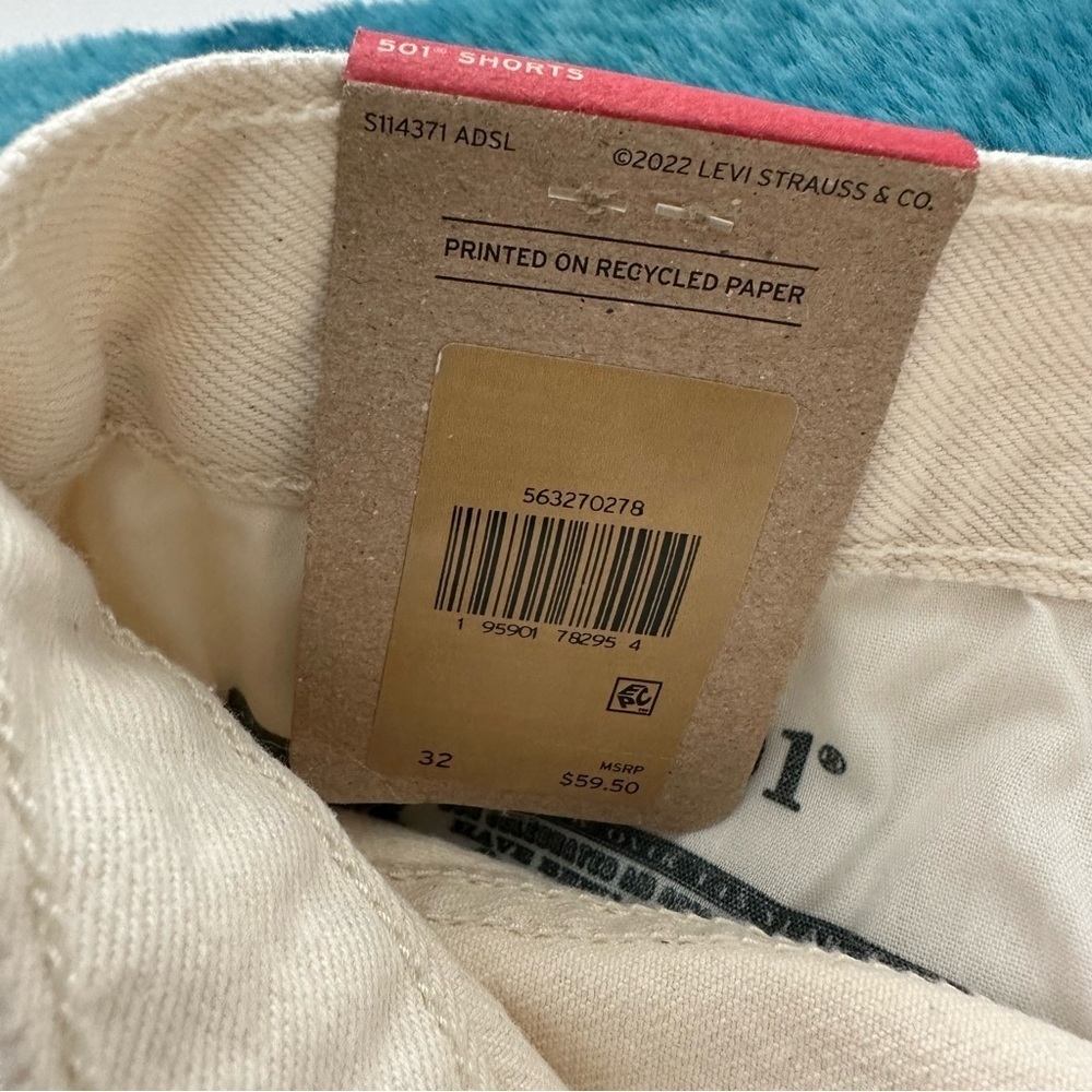LEVI'S Women's 501 Cotton High-Rise Denim Shorts Size 32 - Picture 12 of 16